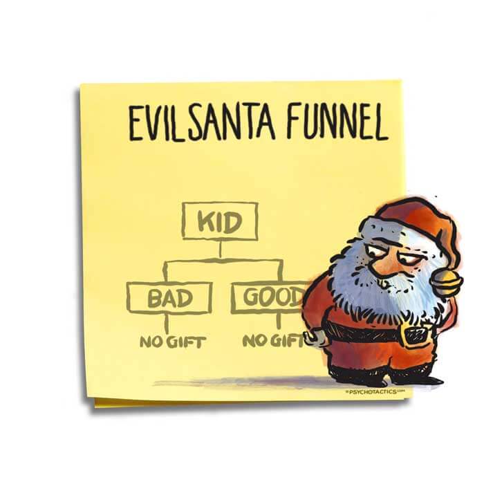 evil santa claus cartoon